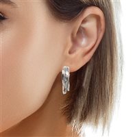 Boucles d'oreilles Bertani & Co. Femme in Or blanc Diamante 0.42 Ct B7656 - B7656